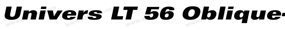 Univers LT 56 Oblique字体转换